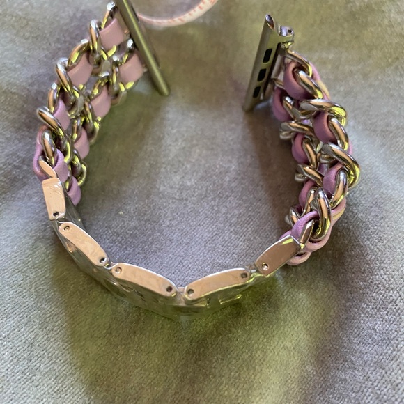 Metal + faux Leather Band Strap for Apple Watch. - Picture 13 of 14